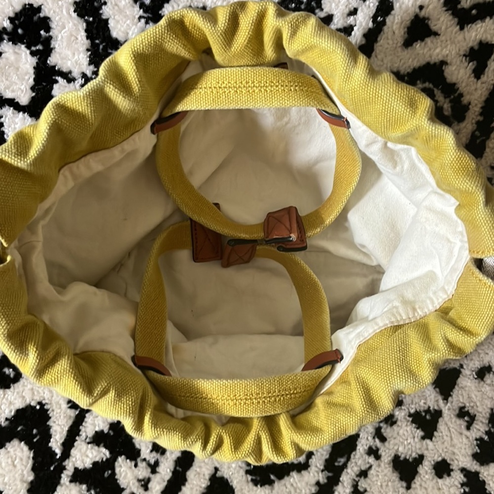 Rag And Bone Yellow Canvas Small Tote - image 6
